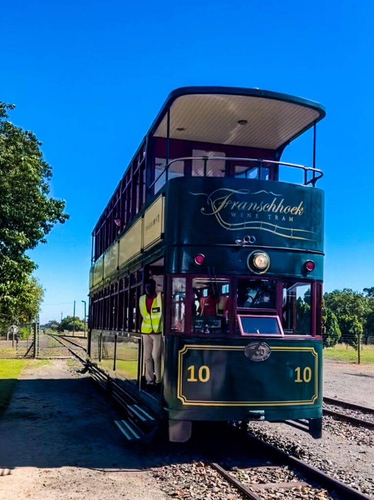 Wijntram in Franschhoek